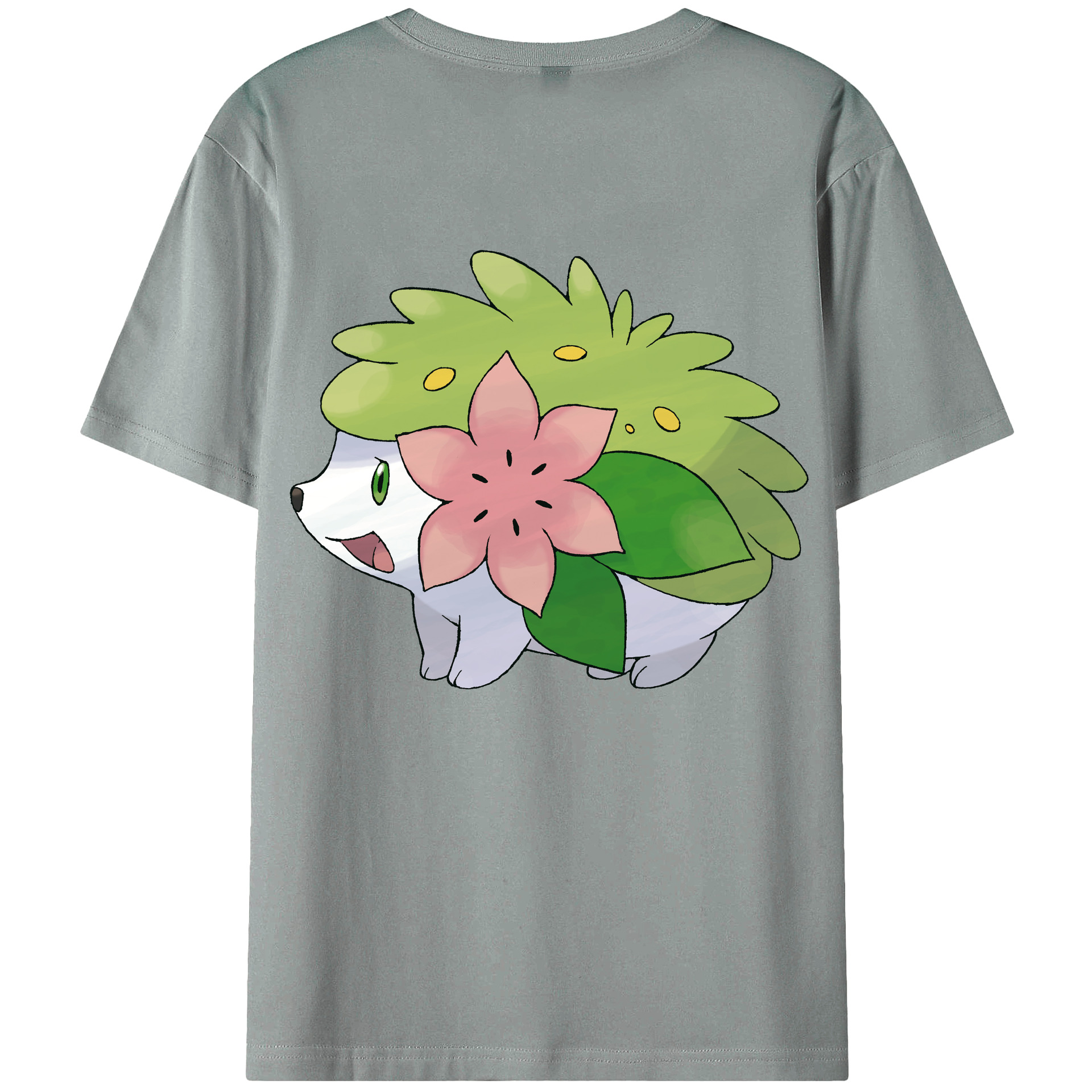 （画像用） ポケットモンスター Pokémon 綿100％ メンズ半袖Tシャツ（バックプリント） 通気性